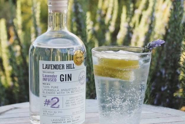 Lavender Gin from Lavender Hill craft distillery in Riverhead Auckland