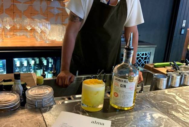 Saffron Gin from Lavender Hill craft distillery in Riverhead Auckland