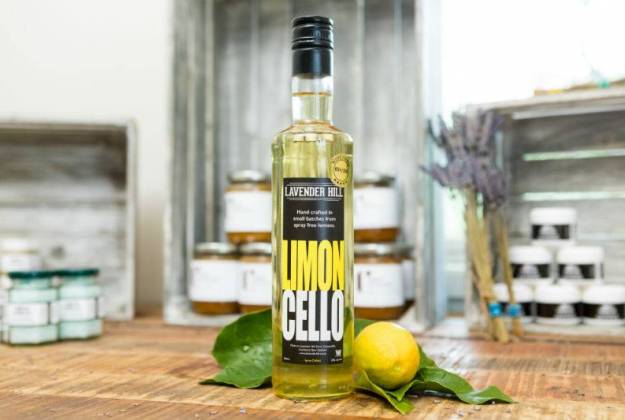 Limoncello from Lavender Hill craft distillery in Riverhead Auckland