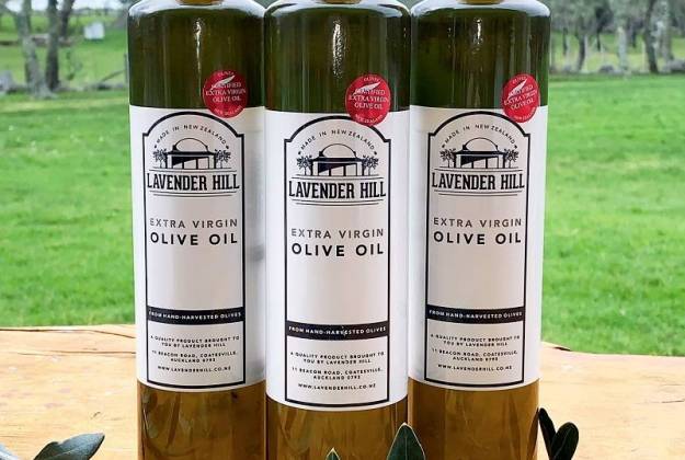 Extra virgin olive oil from Lavender Hill farm in Riverhead Auckland